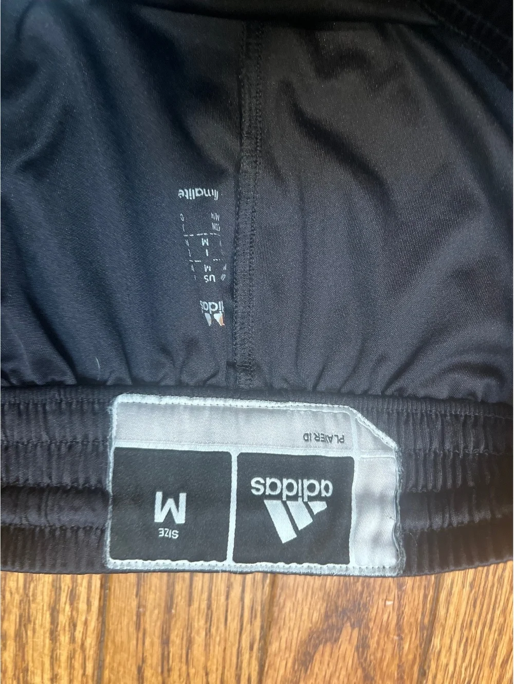 Adidas Black Athletic Shorts with FBU Logo, Size M